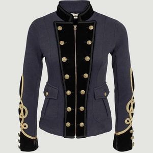 Ralph Lauren Denim & Supply Navy Blue Military Jacket Size Medium